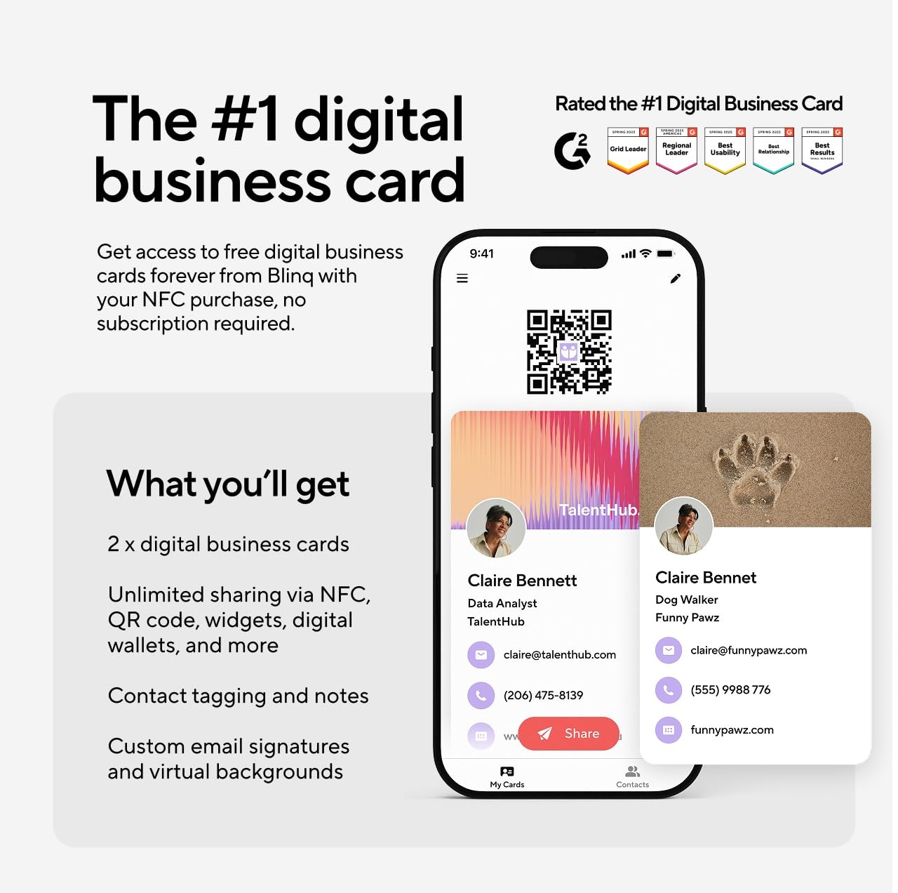 NFC Keychain – Digital Business Card – Instant Share via Tap – Compatible wit…