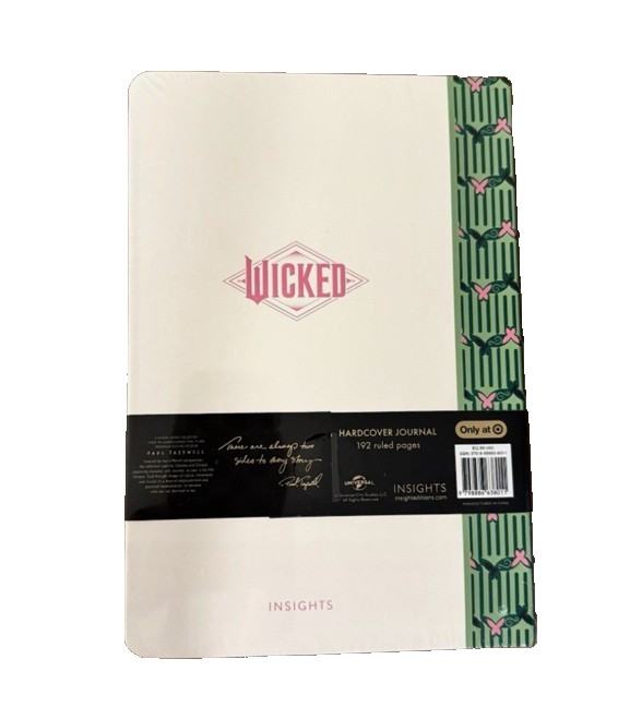new sealed WICKED Target Exclusive Hardcover Journal (192 Sheets) notebook