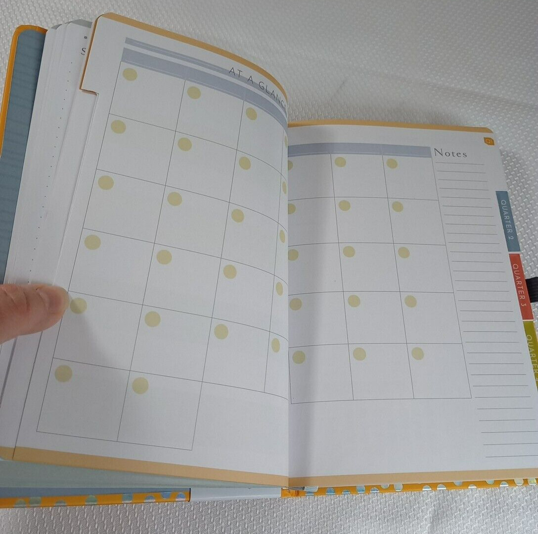 Goals Planner 12 Undated Months Motivational 184 Stickers Laminated Tabs