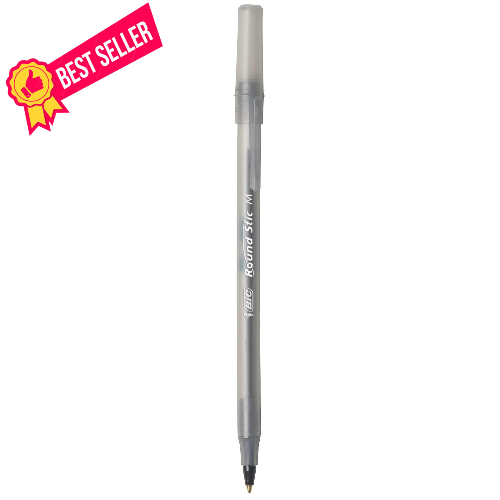 BIC Round Stic Xtra Life Ballpoint Pen, Ultra 60 Count (Pack of 1), Black