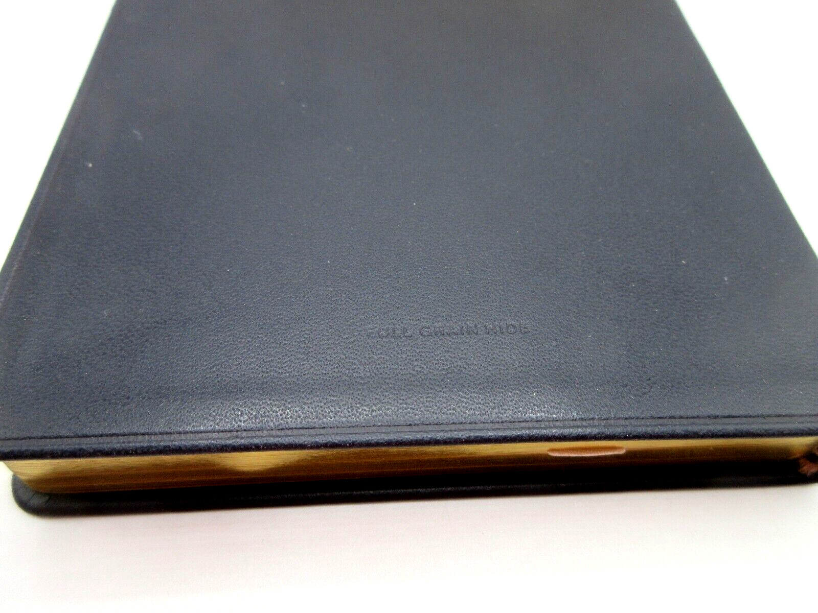 Journal 4×6″ Full Grain Leather Cover 240 Lined Pages Graphic Image $60 NAVY