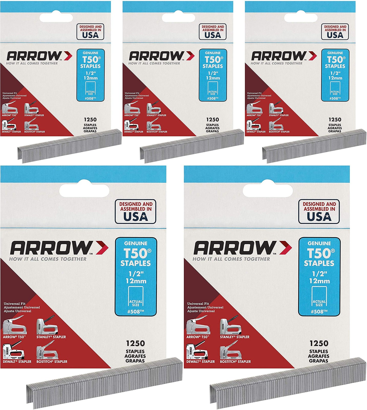 STAPLE 1/2″ T-50 1250PK