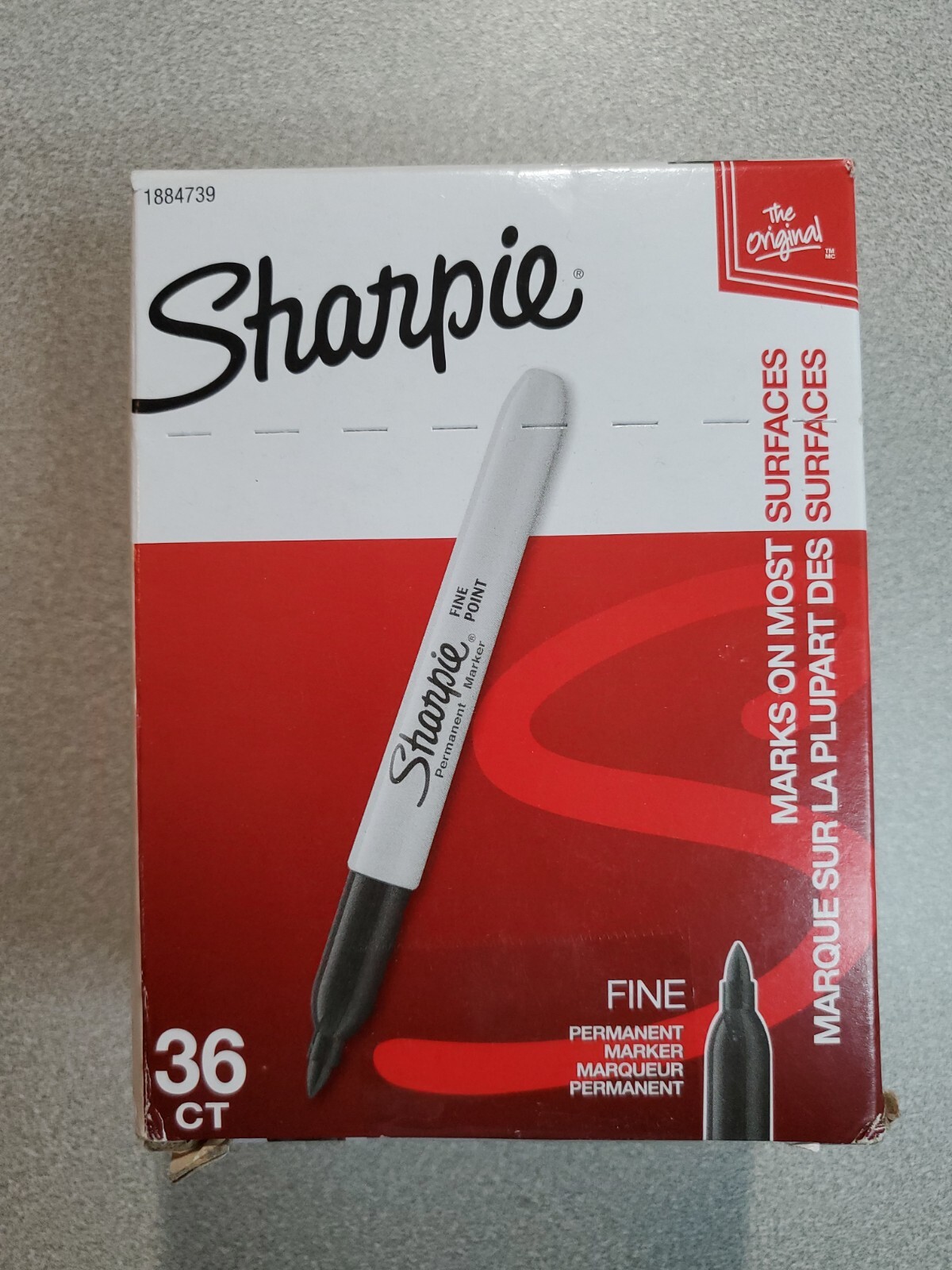 Sharpie 1884739 Permanent Marker Fine Point 36 Pieces – Black