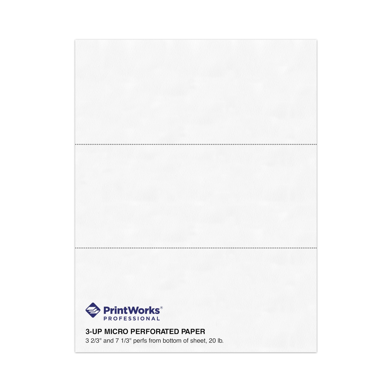 3 Part Perforated Paper 8.5×11 for W-2/1099/Statements – 500 Sheets, USA Made