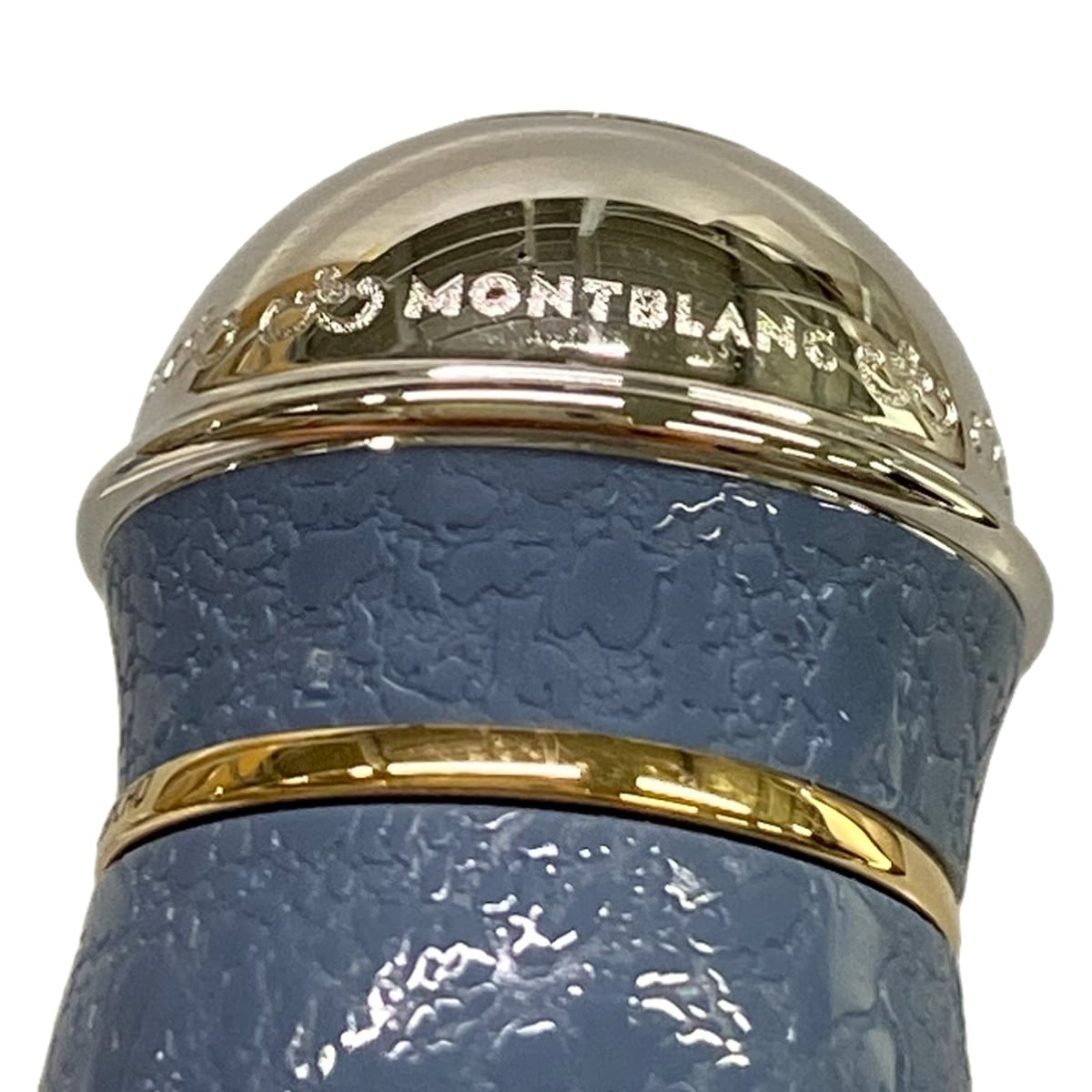 MONTBLANC MB131440 Blue Gray Silver Gold Resin M******** Pen