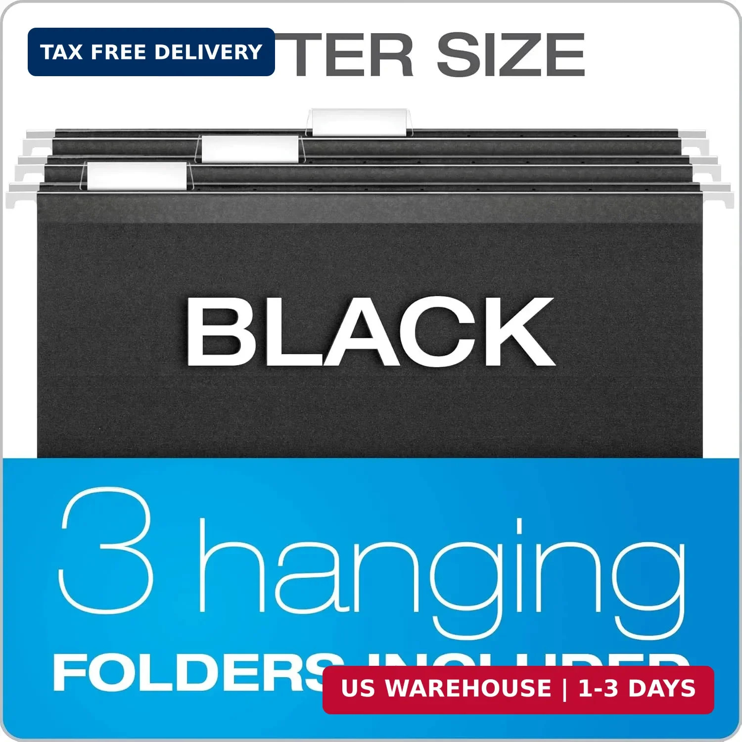 Pendaflex Portable File Box with File Rails, Simple Document Storage, File Bin f