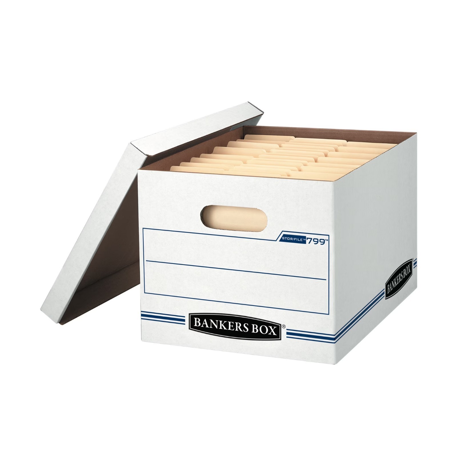 Bankers Box Basic Duty Letter Legal File Storage Box with Lid 10 Pack White