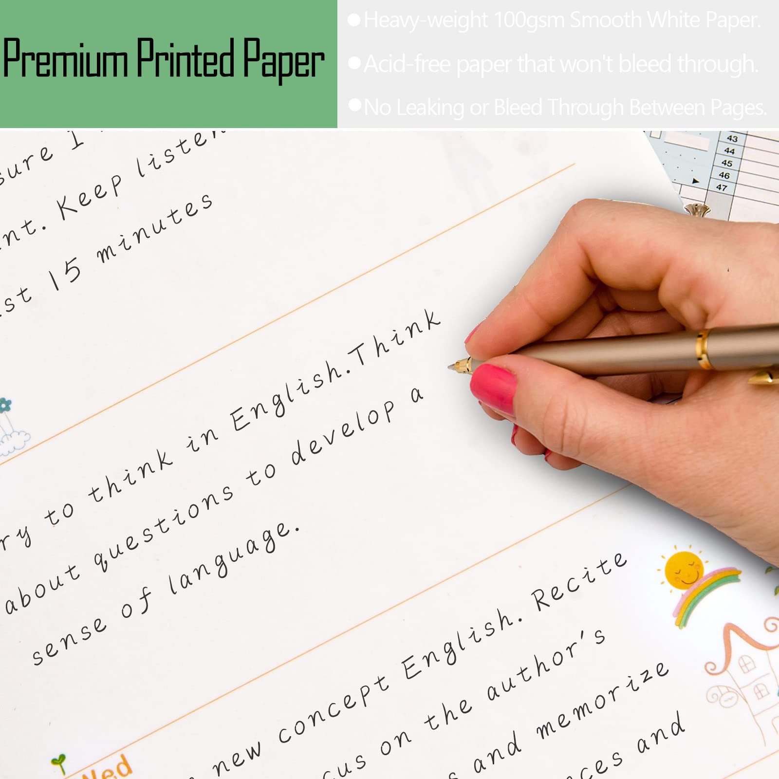 A6 Planner Inserts Weekly Planner Refills, 90 Pages Colorful 6-Ring Loose-leaf