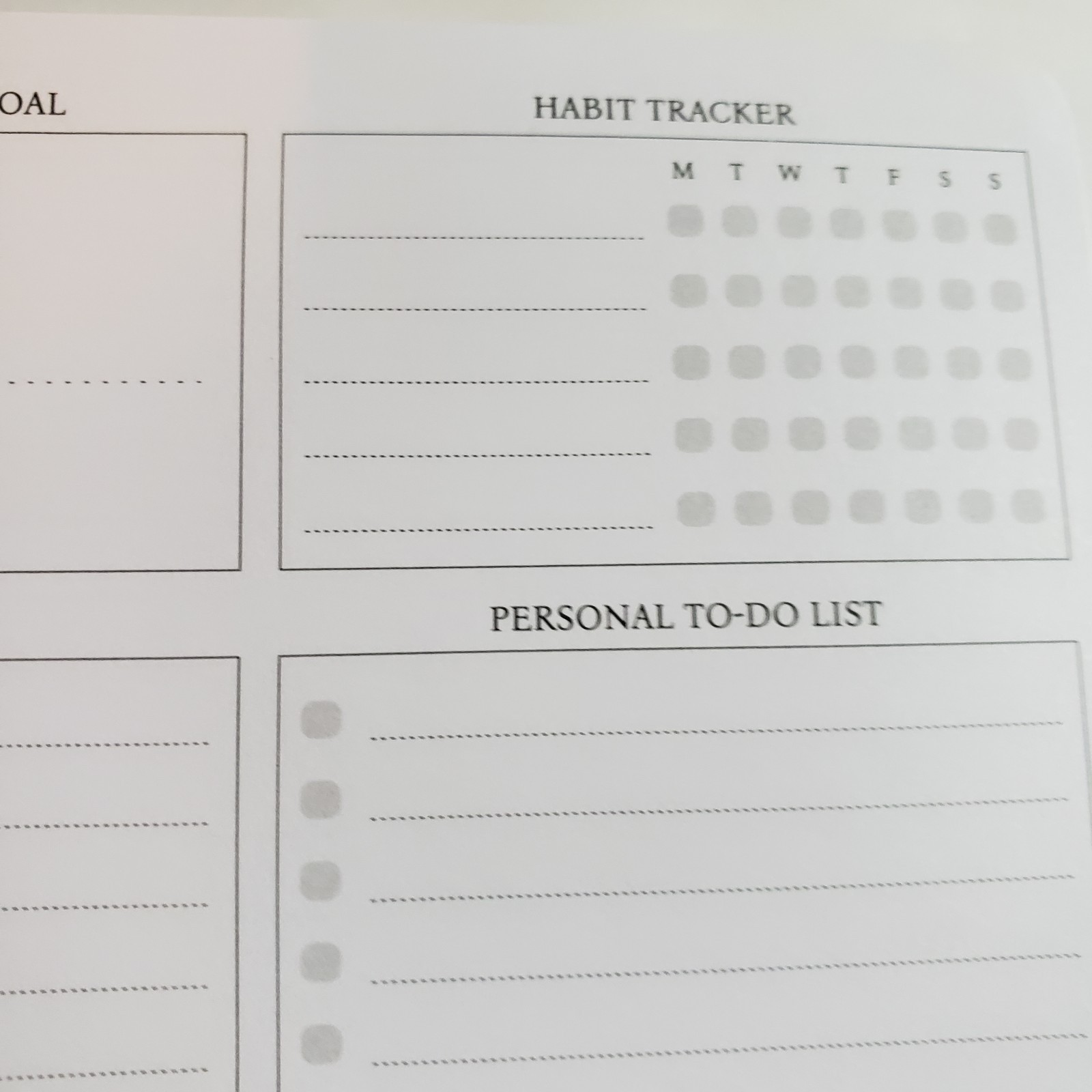Legend Planner Weekly Monthly Notebook Journal Stickers Goals Teal Aquamarine
