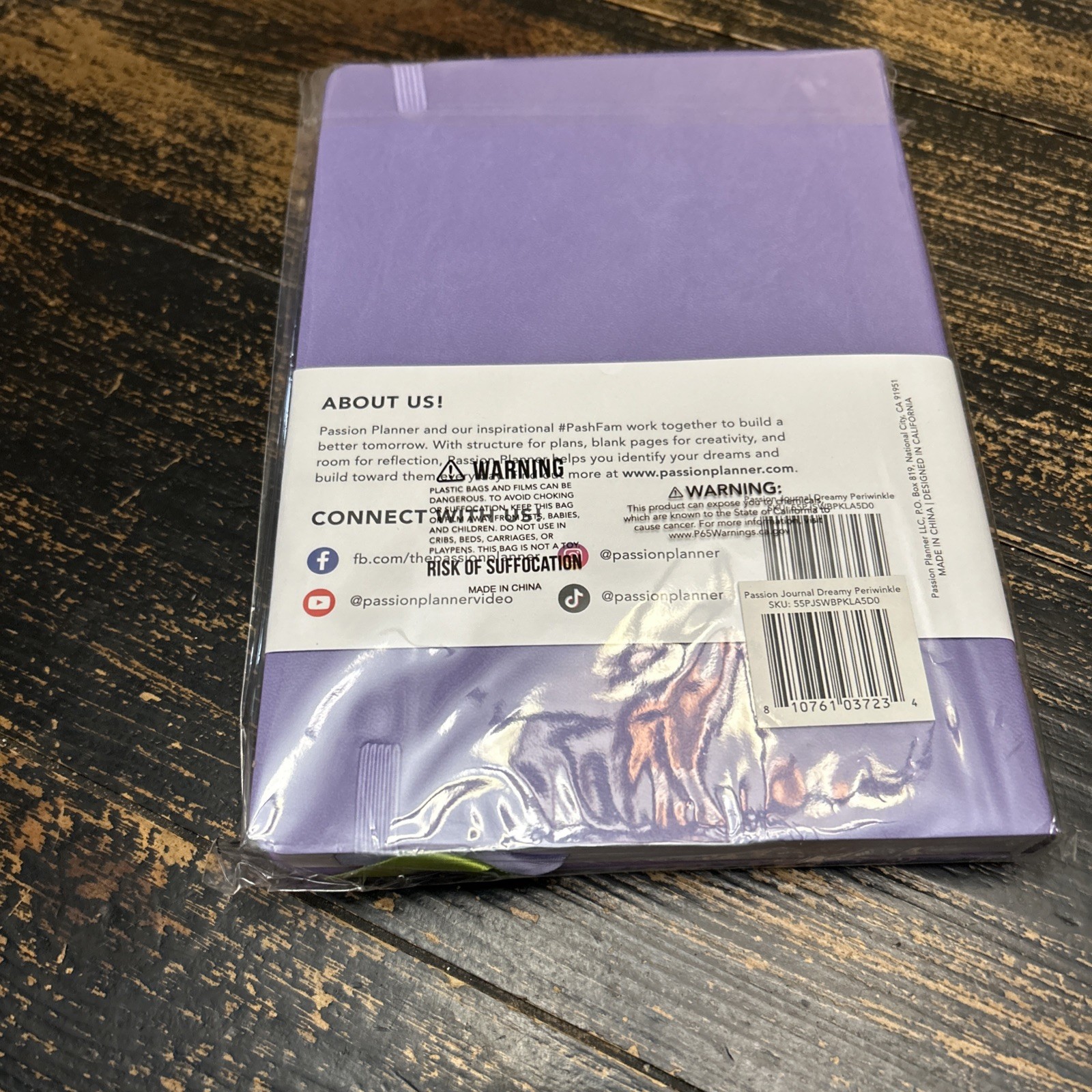 NIP Passion Planner Undated Weekly Planner Purple Dreamy Periwinkle