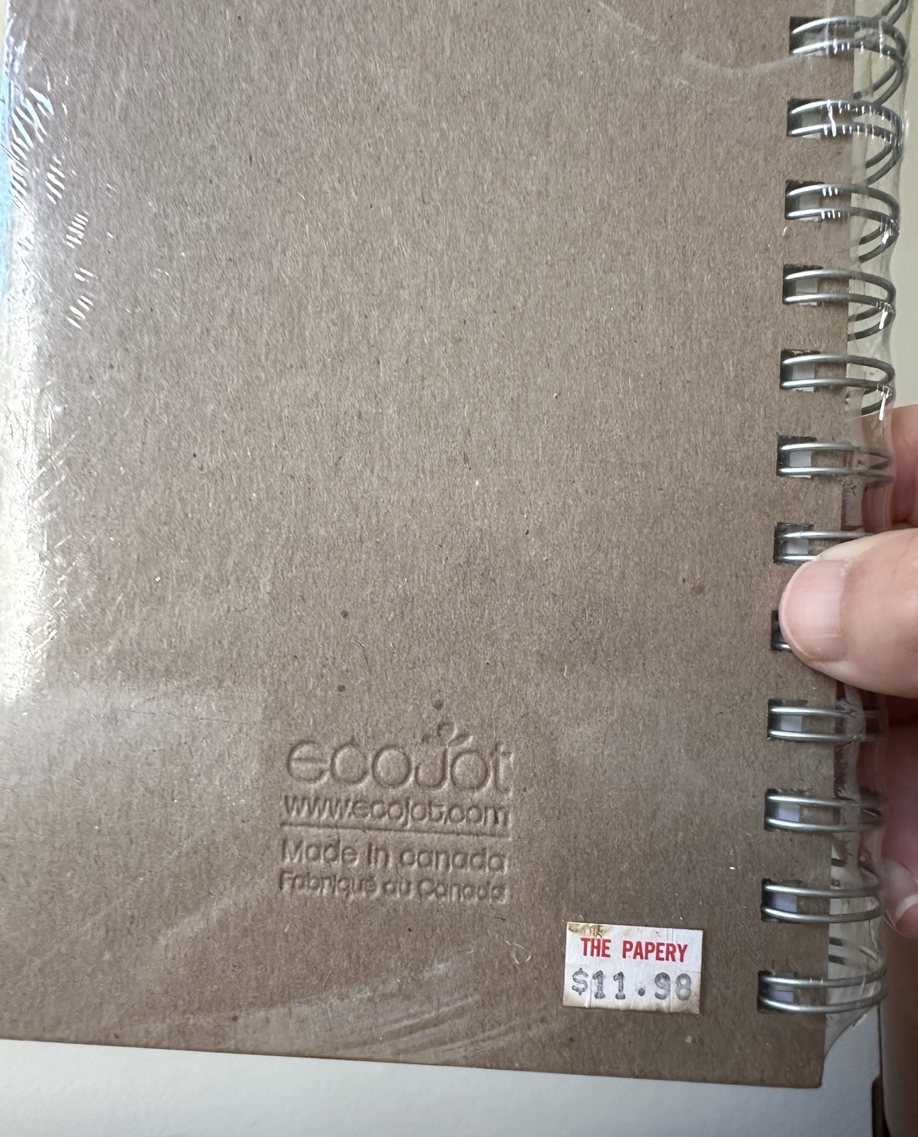 NOS Vintage Ecojot The Papery Spiral Notebook Journal Animal Art Sealed Canada