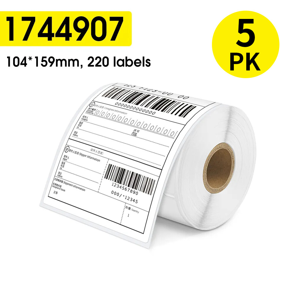 Rolls 220 Thermal Shipping Labels 4×6 Compatible 1744907 Dymo 4XL LabelWrite