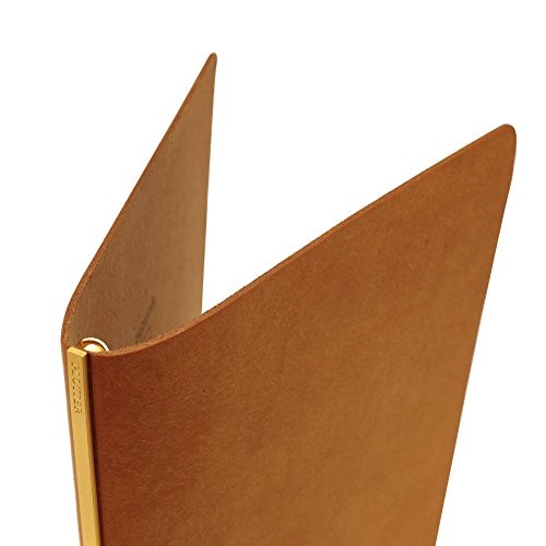 DESIGNPHIL A5 Plotter in Beige Ebro Leather Binder with 11mm Rings