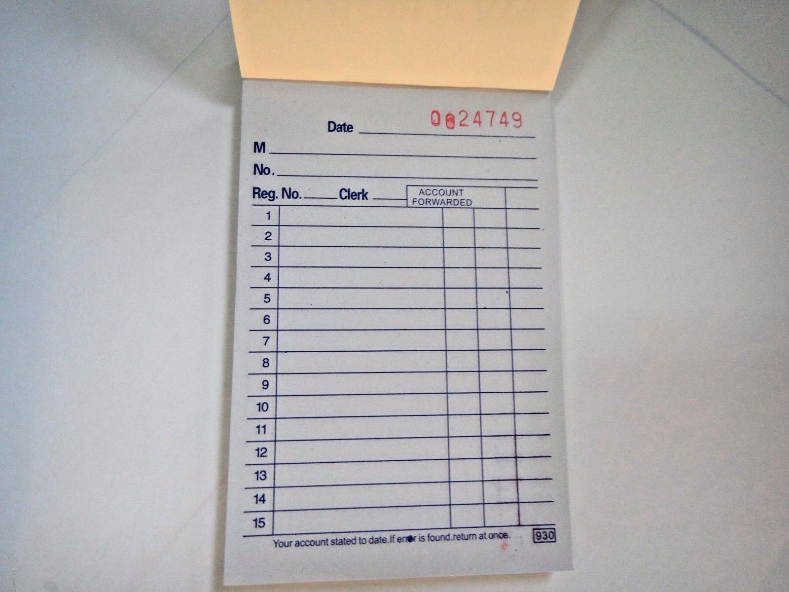12 Pcs-Sales Book Order Receipt Invoice Carbon less 50 sets 3.5″x5.5″ US Seller
