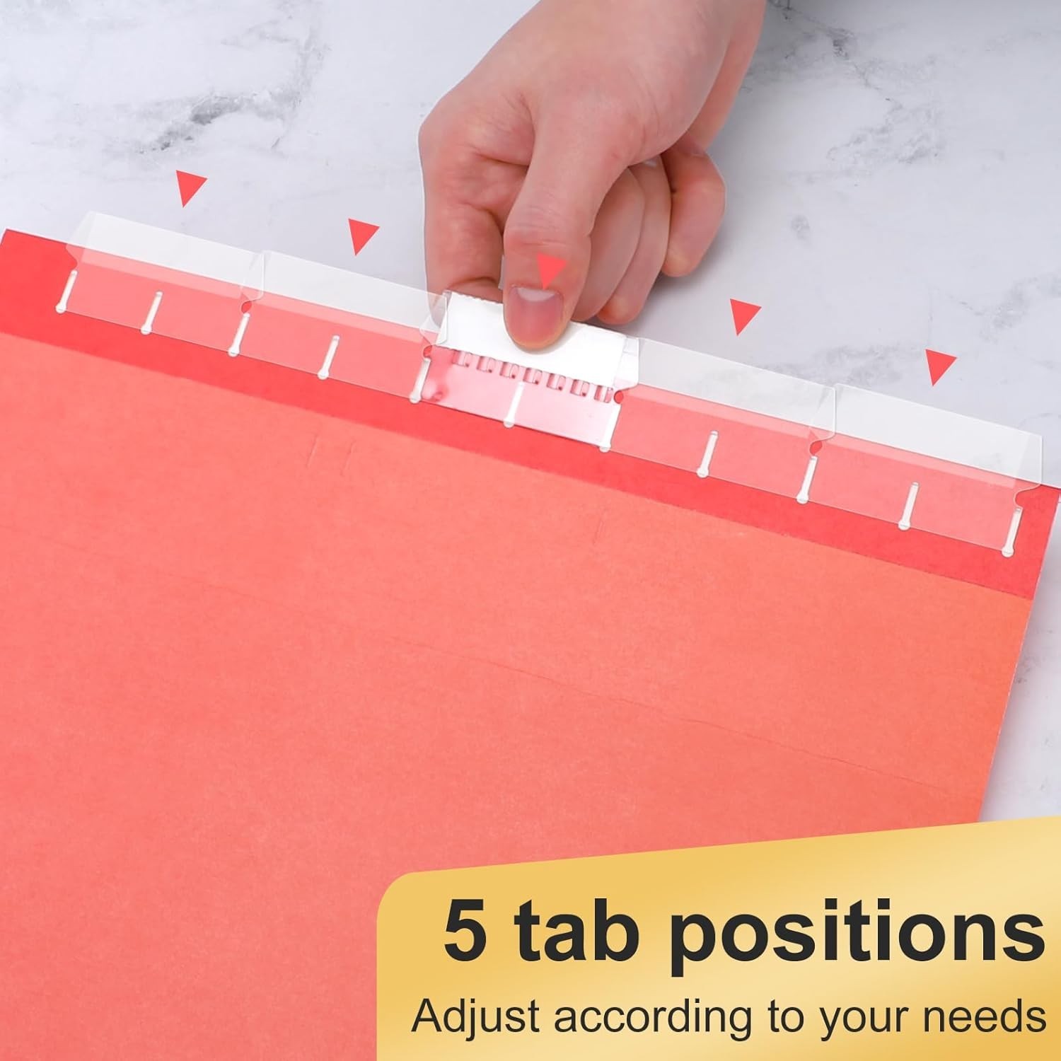 Hanging File Folders, 50 Pack Letter Size Hanging File folders with 1/5-cut T…