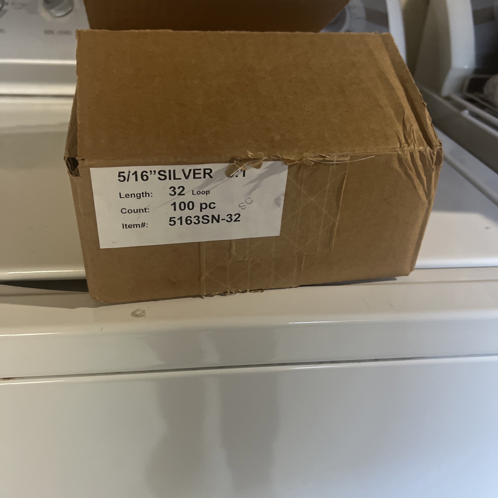 5/16” Silver 32 Loop 100 Pc Wire Binding