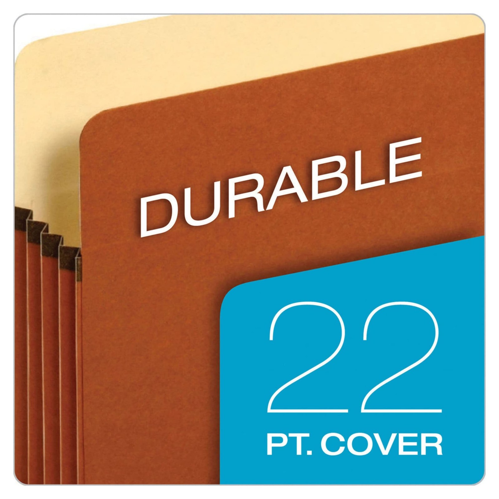 Expanding File Pockets, Letter Size, 5.25″ Expansion, Reinforced with DuPont™…