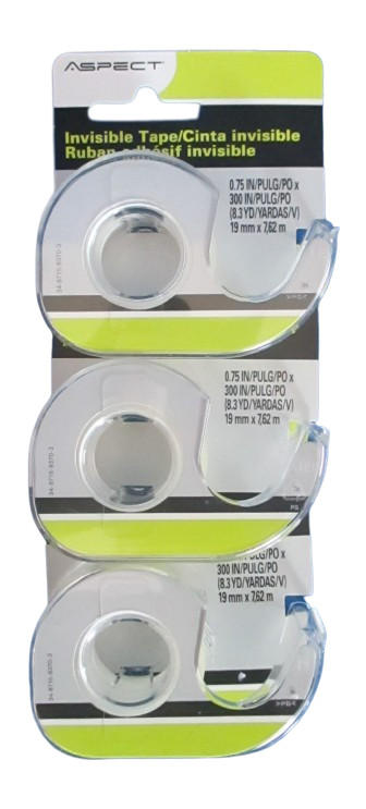 3M Aspect Invisible Tape 0.75″x300″ (3/4″x8.3′) 19mmx7.62m in Dispenser 1618629