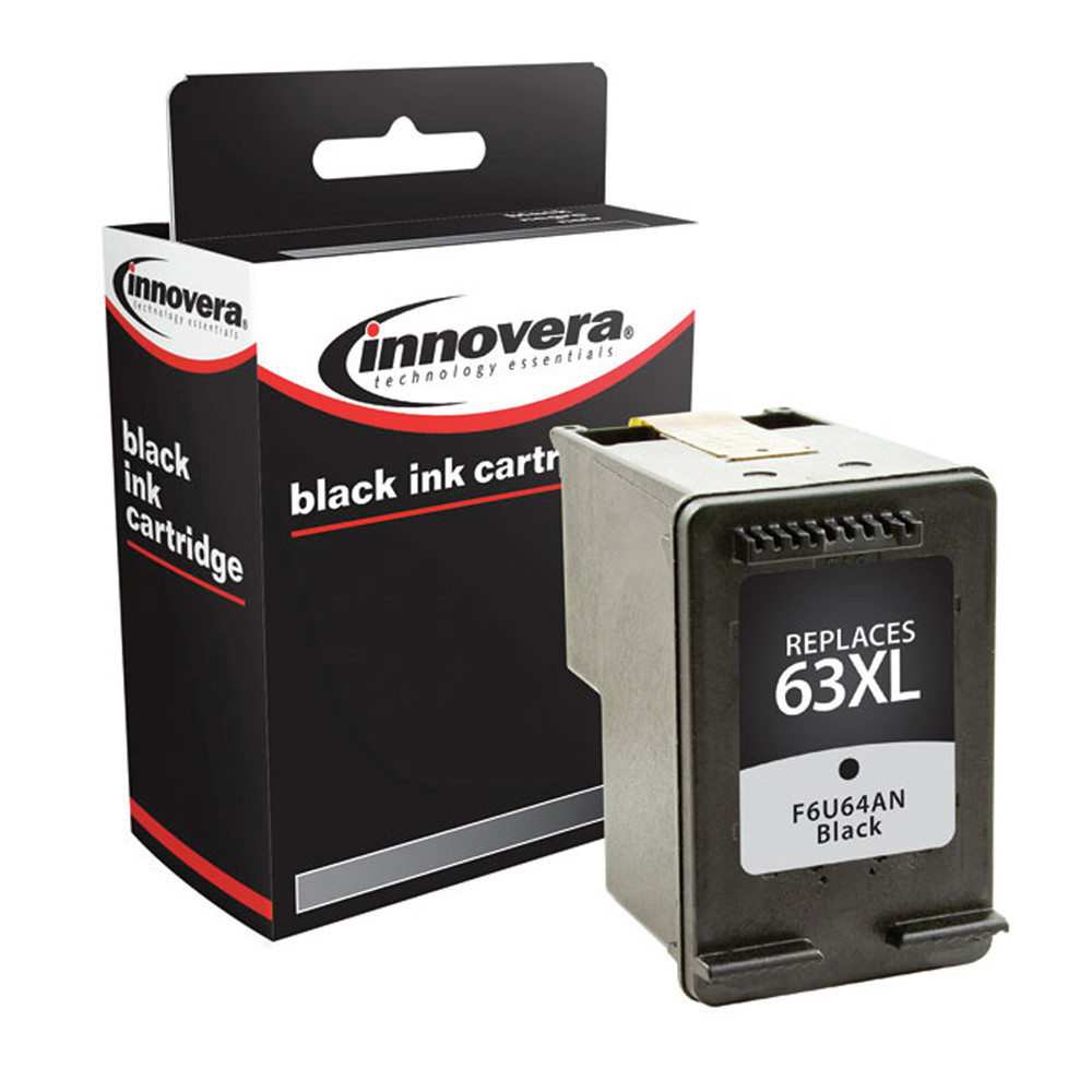Innovera 63XLB 480 Page-Yield Remanufactured Ink – Black Certified Refurbished