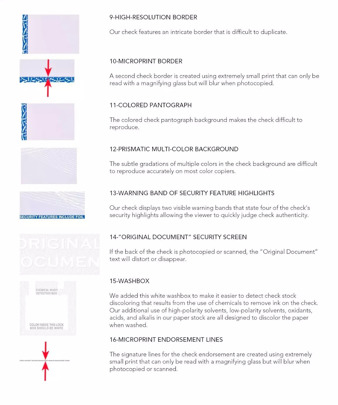 Blank Check Paper, Premium High-Security with Hologram & 22 Security Features