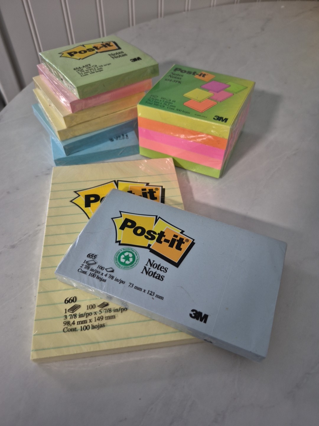 Post-It Notes/Lot Of 9/Assorted Sizes/BRAND NEW/SEE DESCRIPTION