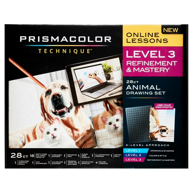 Prismacolor Technique Lvl 3 Art Supplies Digital Art Lessons Animal Drawings Set
