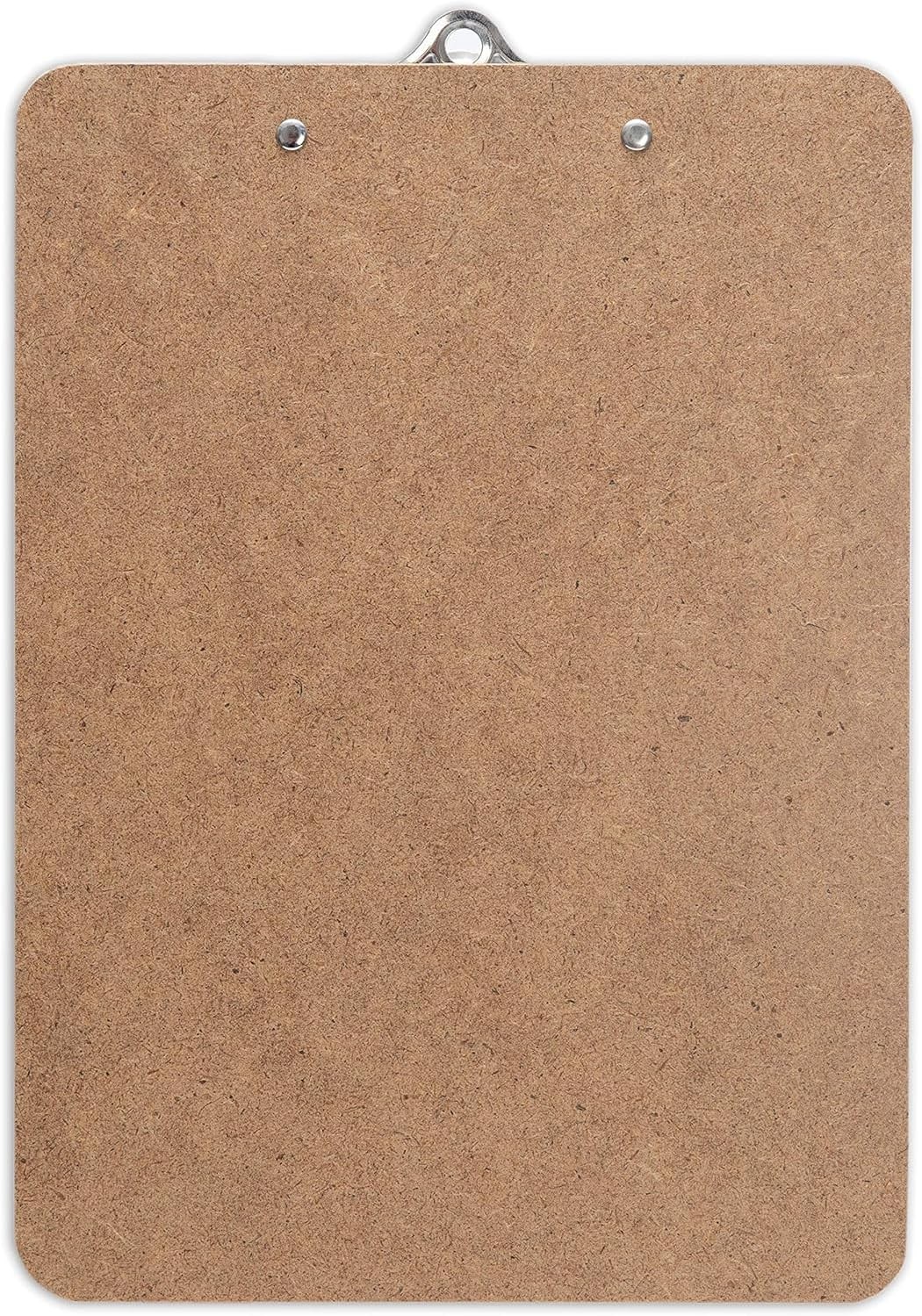 Letter Size Clipboard with Butterfly Clip Pack of 5 – 9” x 12.5” Large Wood…