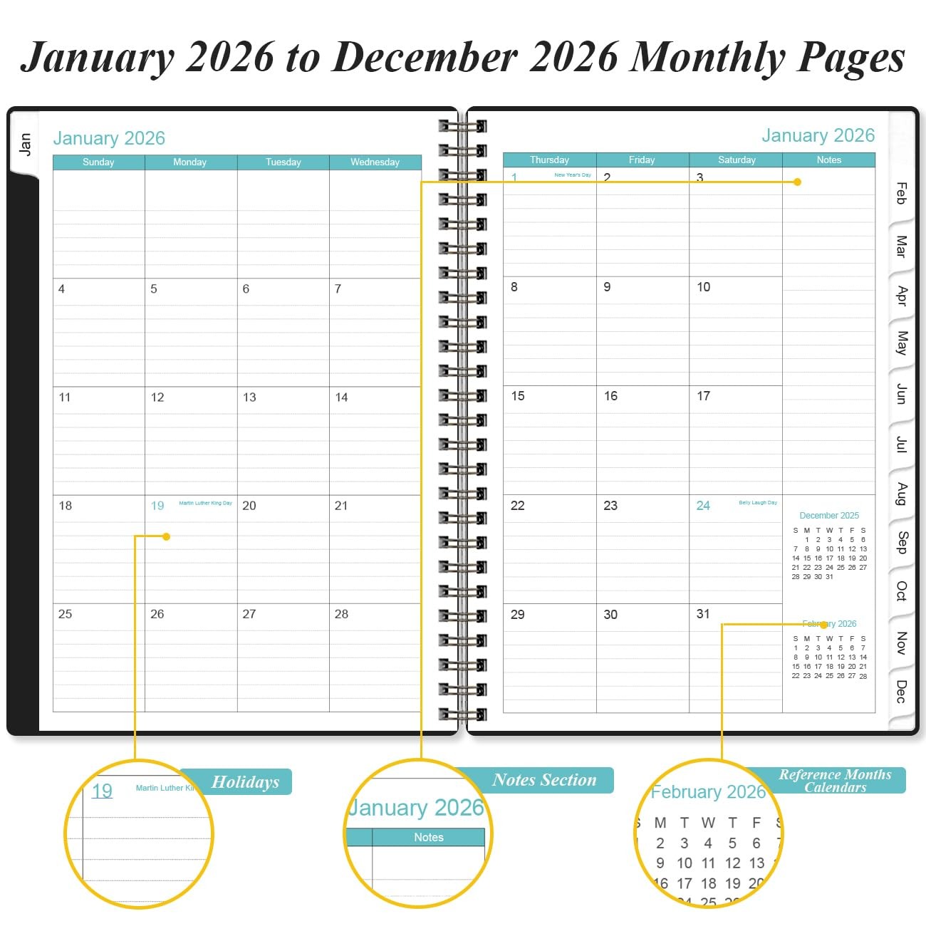 2026 Appointment Book – 2026 Daily Hourly Planner from January 2026 – Decembe…