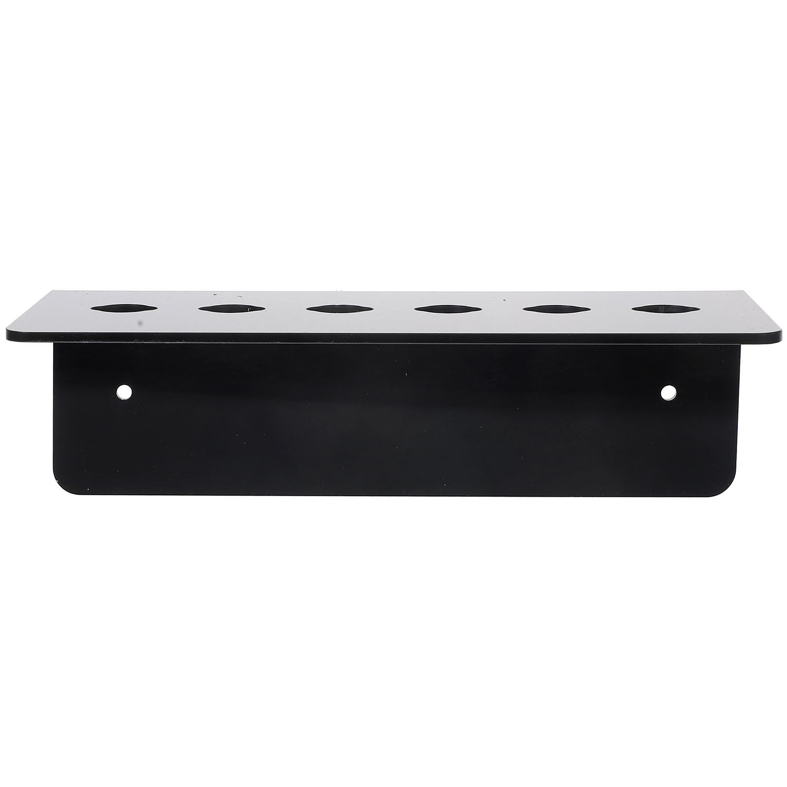 PACKOVE hairdressing stand cubby storage shelf clear wall mounted shear Black
