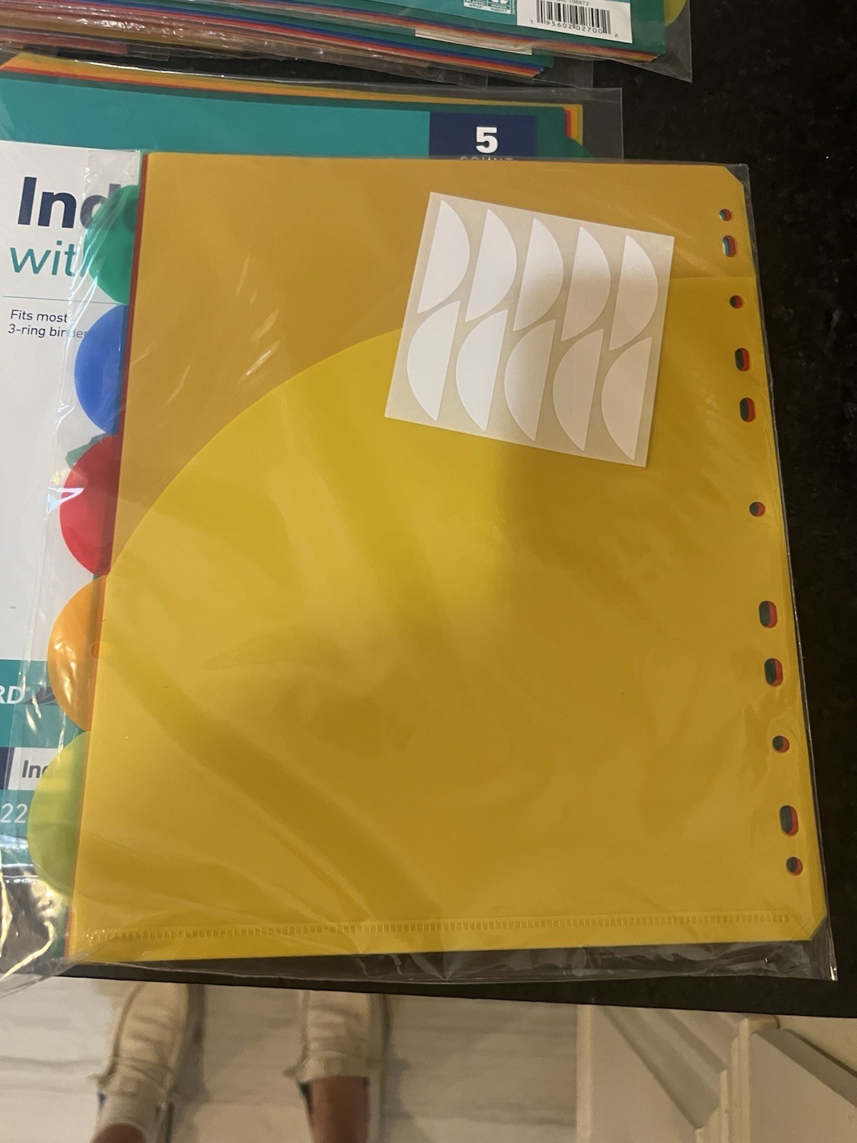 lot of 20 Wexford Index Dividers with Pockets Tabs 5 Count times 5