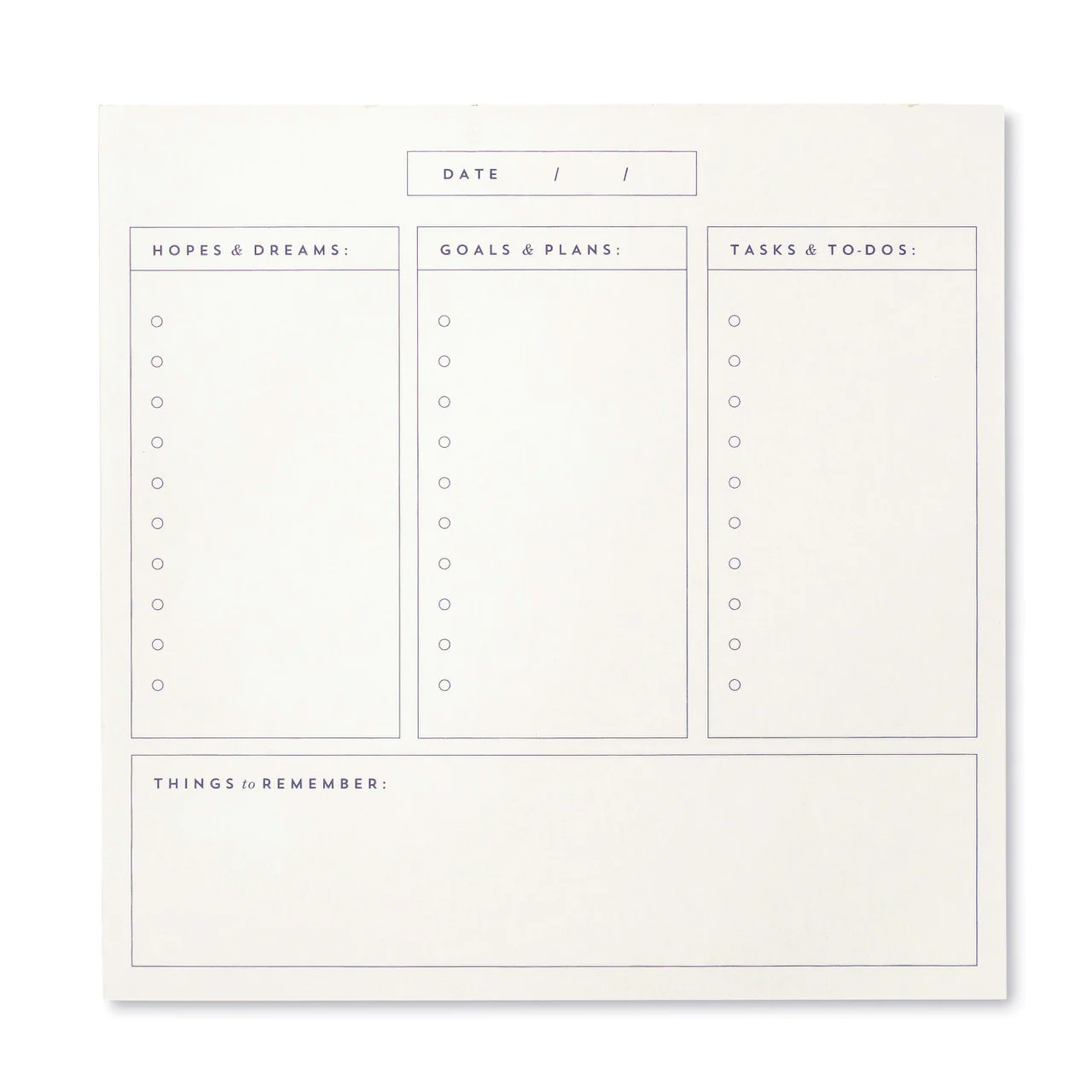 Say Yes To Everything You Love – Daily Planner Pad
