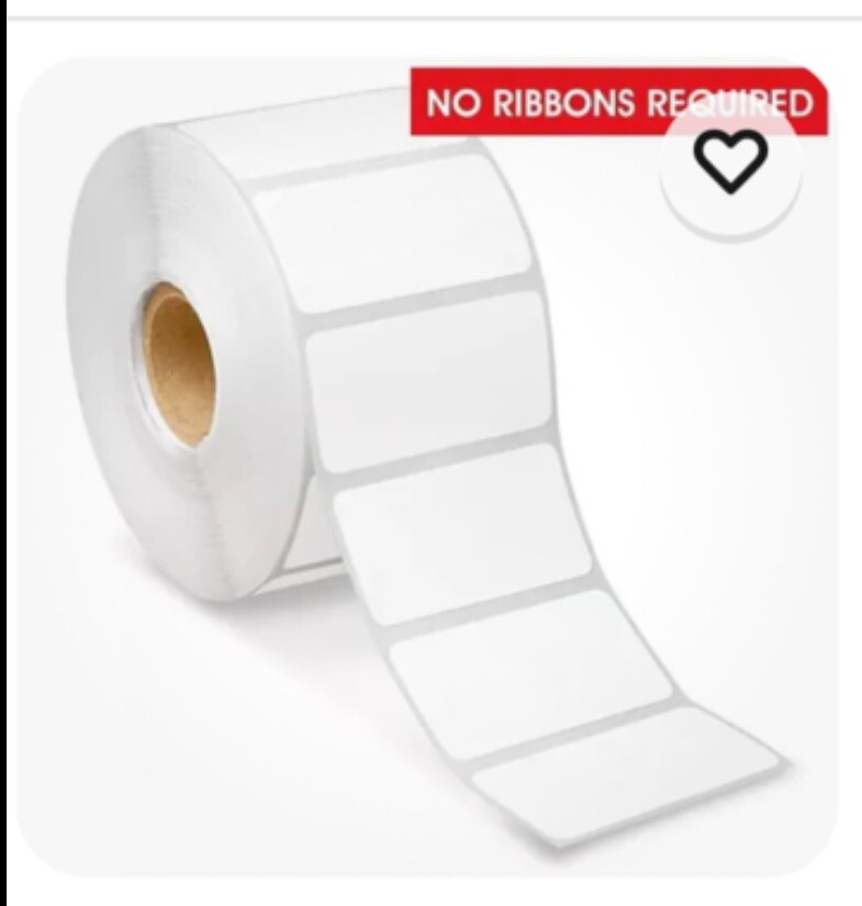 Uline 2″ x 1″ Direct Thermal Label S-7439 Case of 12 Rolls – New