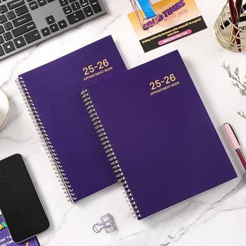 2025 Daily Planner – 8.2″ x 10.9″, Hourly Schedule with Monthly Tabs