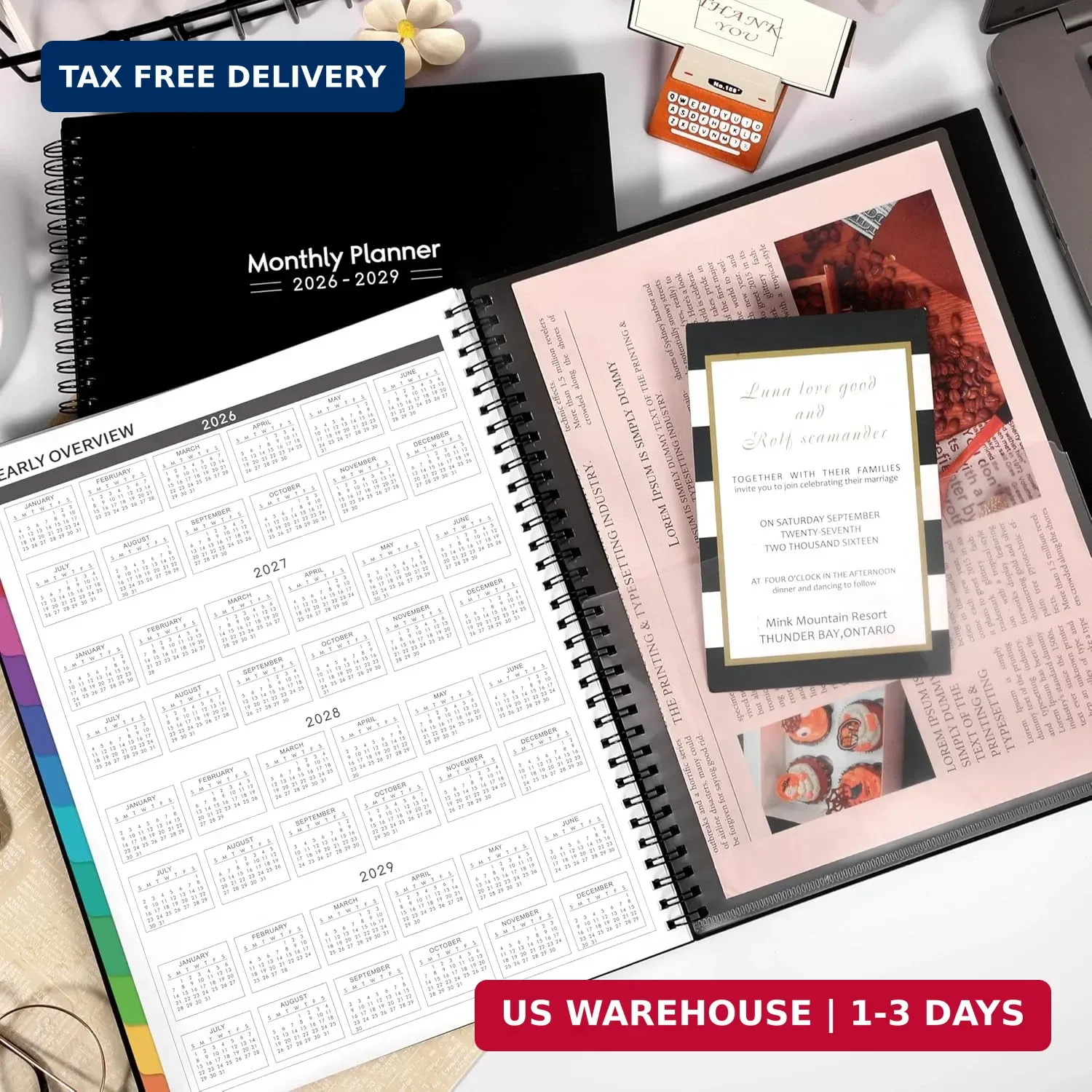 2026-2029 Monthly Planner – 3 Year Planner 2026-2029, JUL 2026 – JUN 2029, 36 Mo