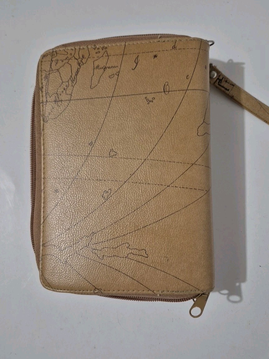 Vintage 1998-2001 Daily/Monthly 6 Ring Planner Attached Cell Phone Case 8″x6″