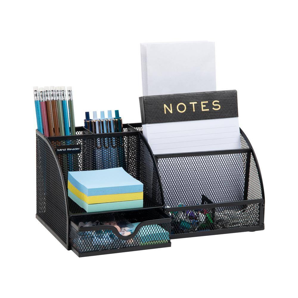 11 In. L X 5.5 In. W X 5 In. H Desktop Organizer File Storage Accessory Storage