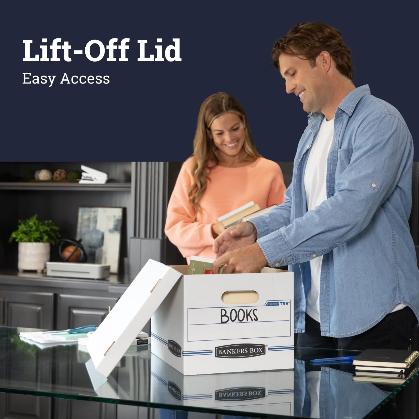 Bankers Box Basic Duty Letter Legal File Storage Boxes with Lids 10 Pack
