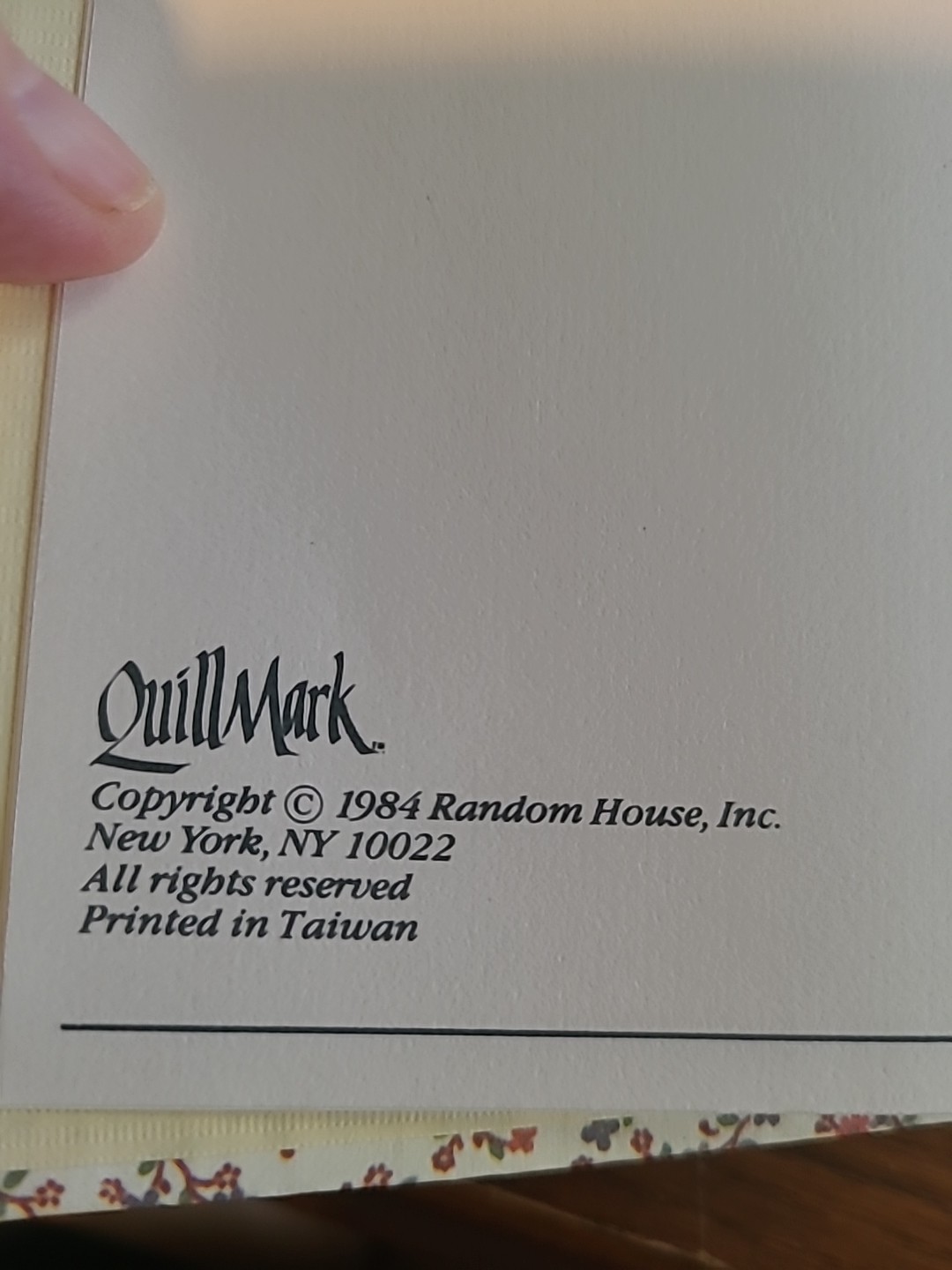 Vintage 1986 Quillmark Address Phone Number padded Book 80’s Teddy Bear
