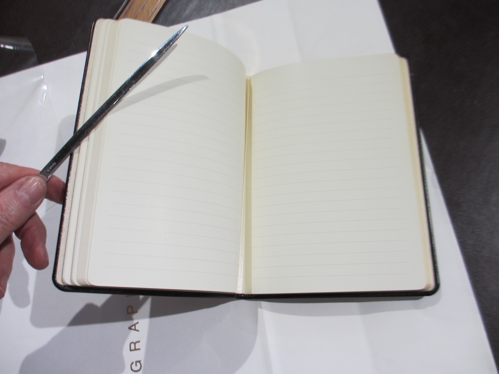 Journal 7″ Leather Soft Cover 224 Lined Pages Graphic Image List$90 Brown Croco