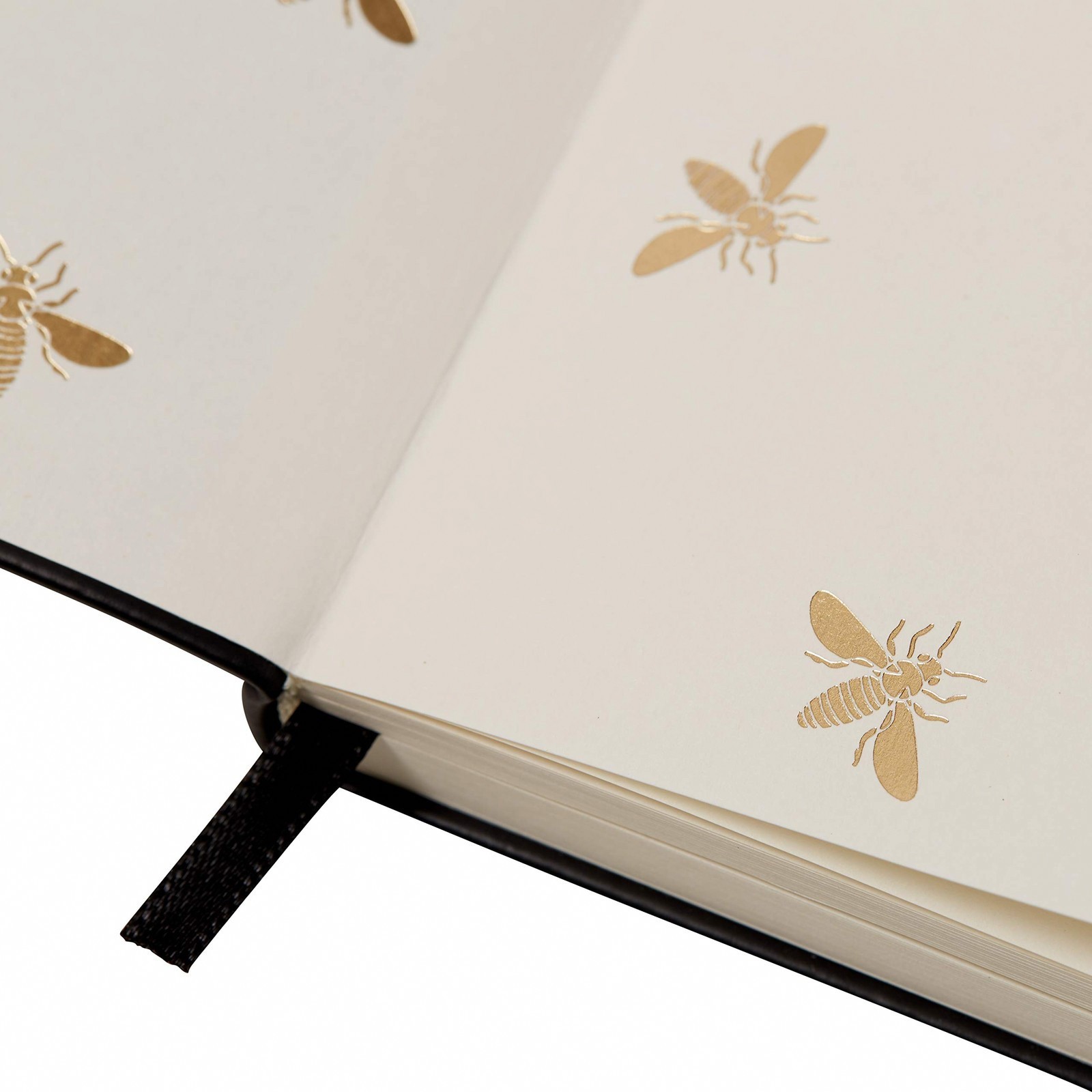 Eccolo Gold Bees 5″x7″ Journal, 256 Lined Page Notebook, Faux Leather Soft …