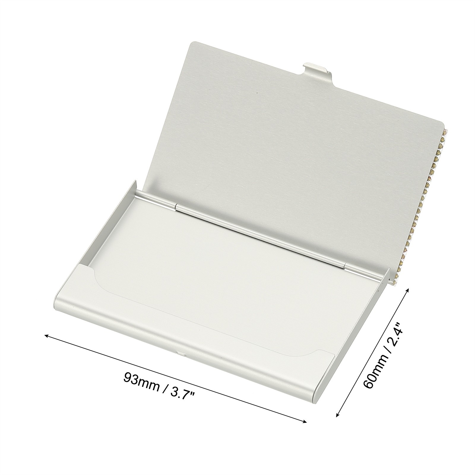 Rhinestone Business Card Holder Bling Alloy Name Card Holder, Colorful