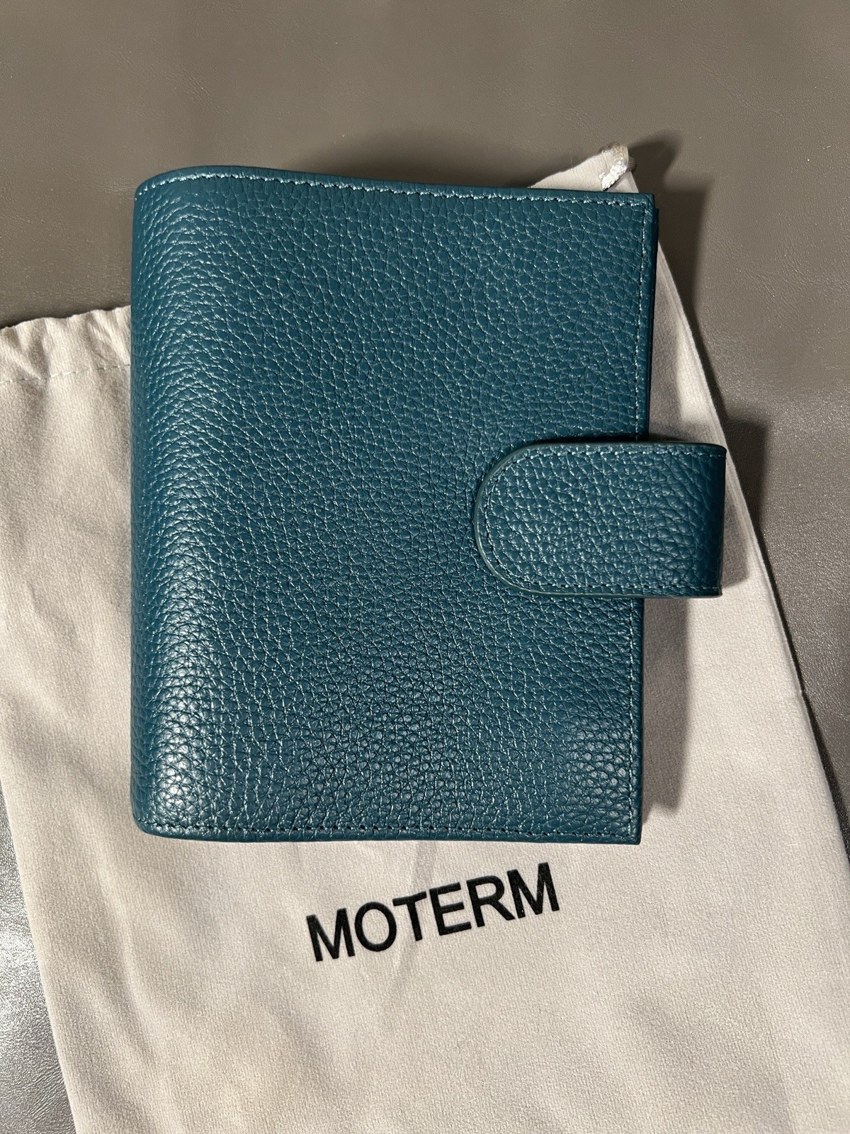 Moterm Teal Regular Pocket Size A7 Ring Organizer Planner Binder EUC!