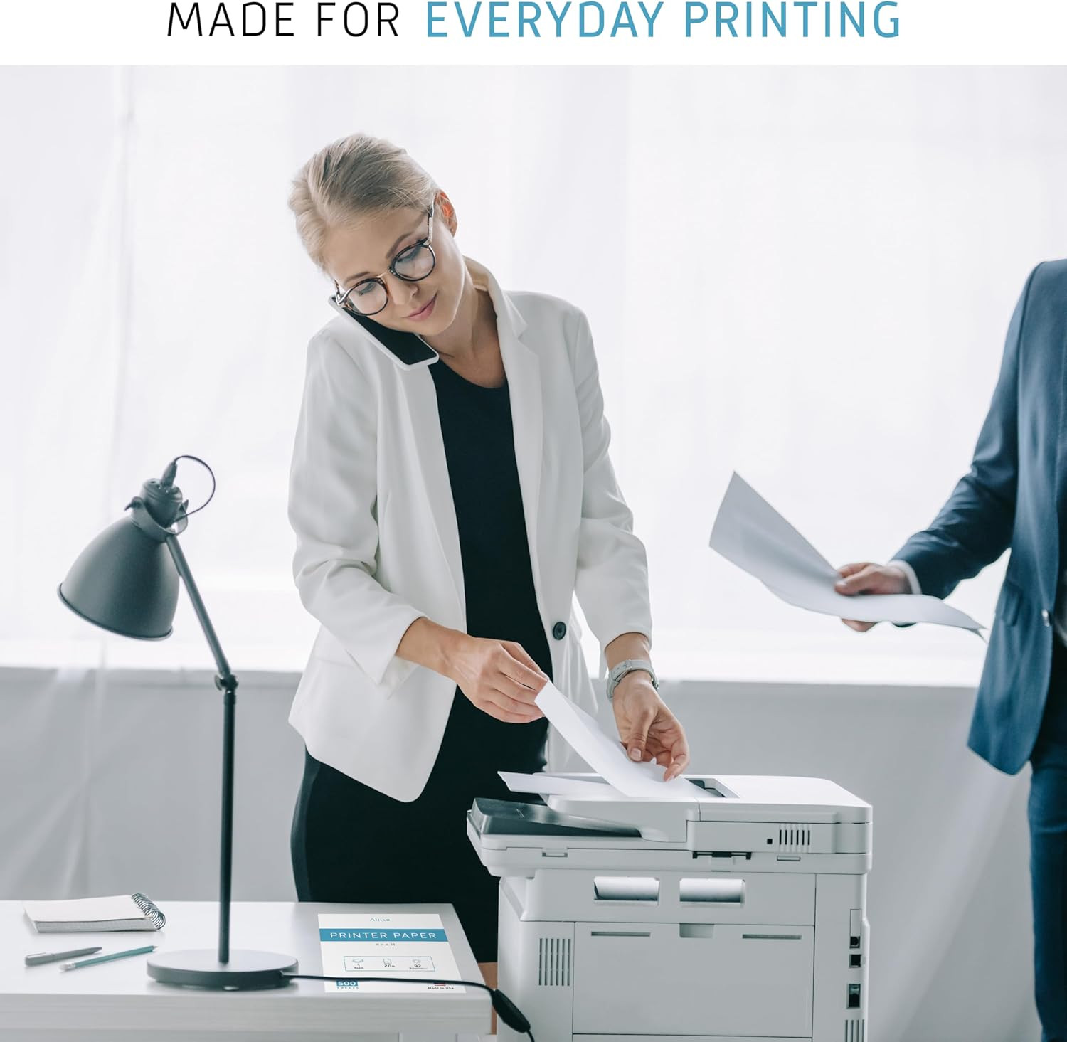 Printer Paper – 8.5 X 11 White Letter Size Copy Paper, 8 Reams 500 Sheets 20 Lb