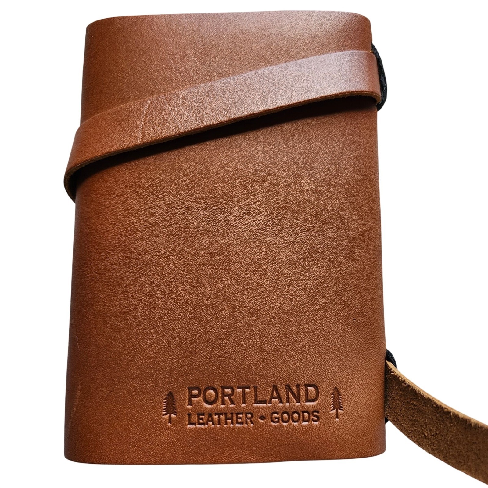 Portland Leather Unisex Small Wrap Journal Honey Leather Refillable Strap