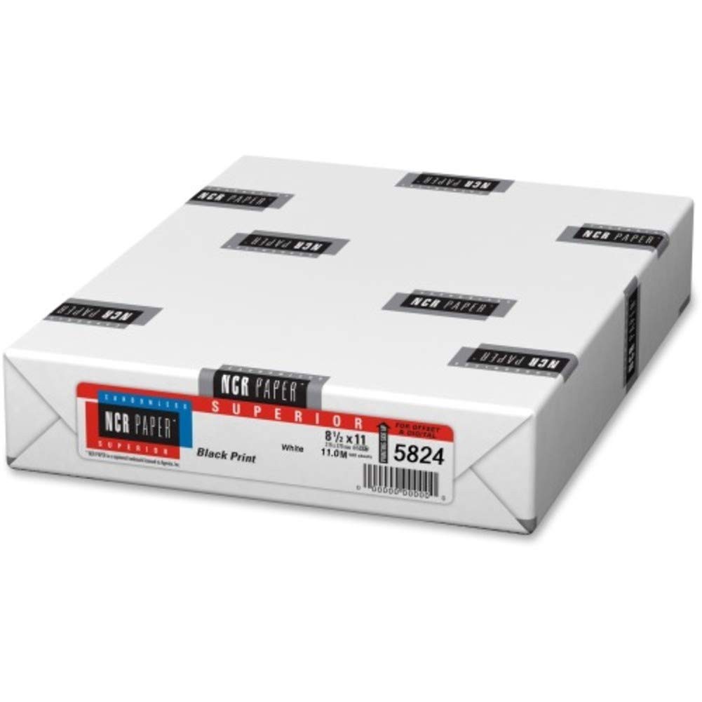 Limited Papers (TM) Superior White (Black Print) Coated Front/Back 20# 8.5″x11″