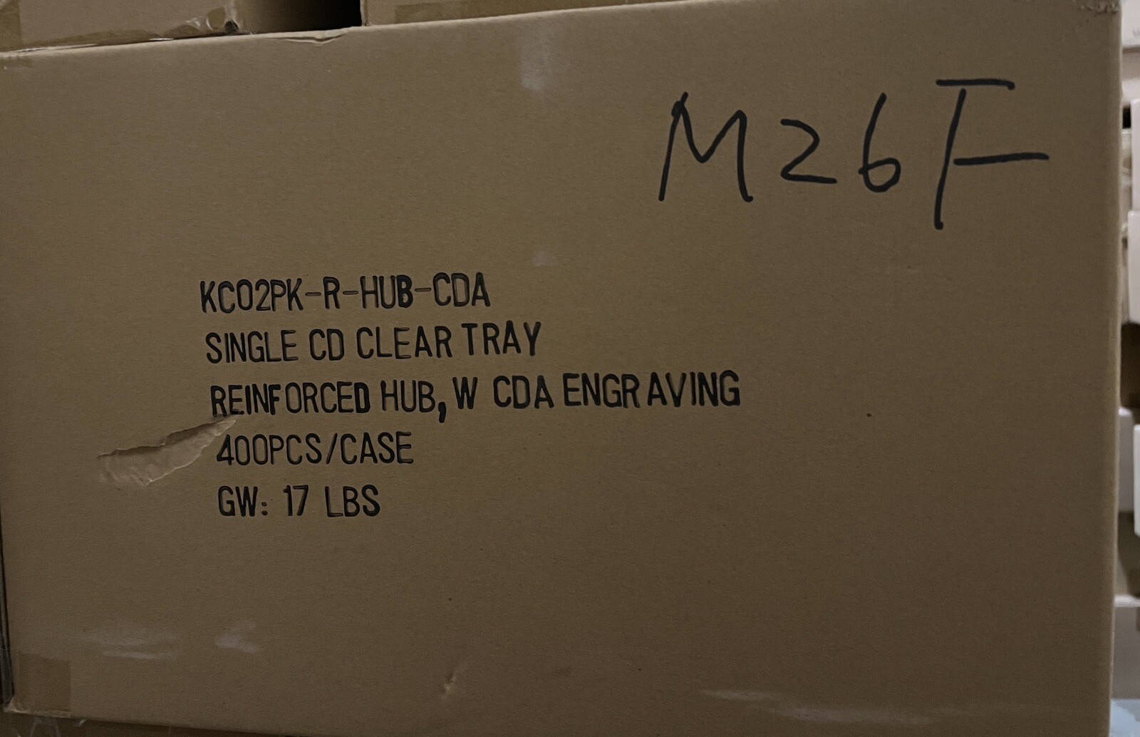 10 PCS NEW STANDARD CD CLEAR TRAY WITH CDA, REINFORCED HUB, KC02PK-R-HUB-CDA