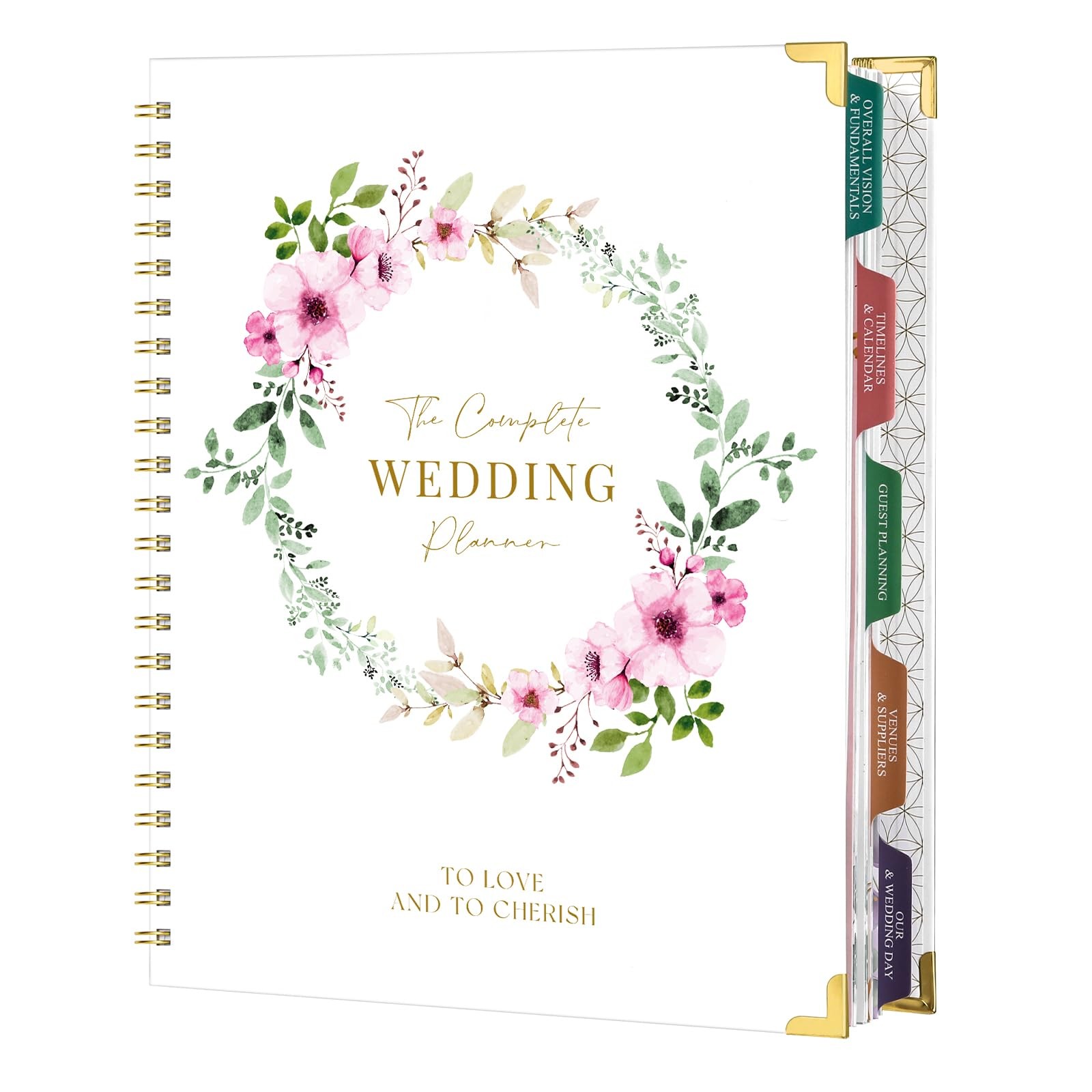 Wedding Planner for Bride – Wedding Planning Book and Organizer, 8.5″ x 11″ w…