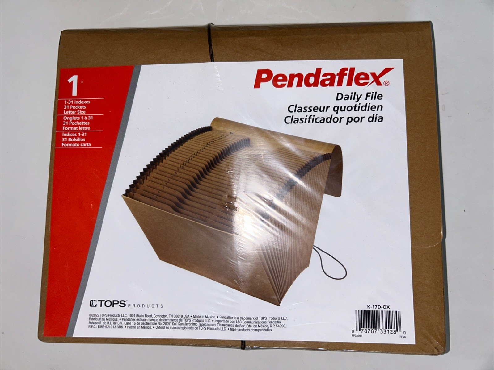 Pendaflex Daily File 1-31 Letter Size 31 Pocket – NEW,SEALED, FREE Shipping