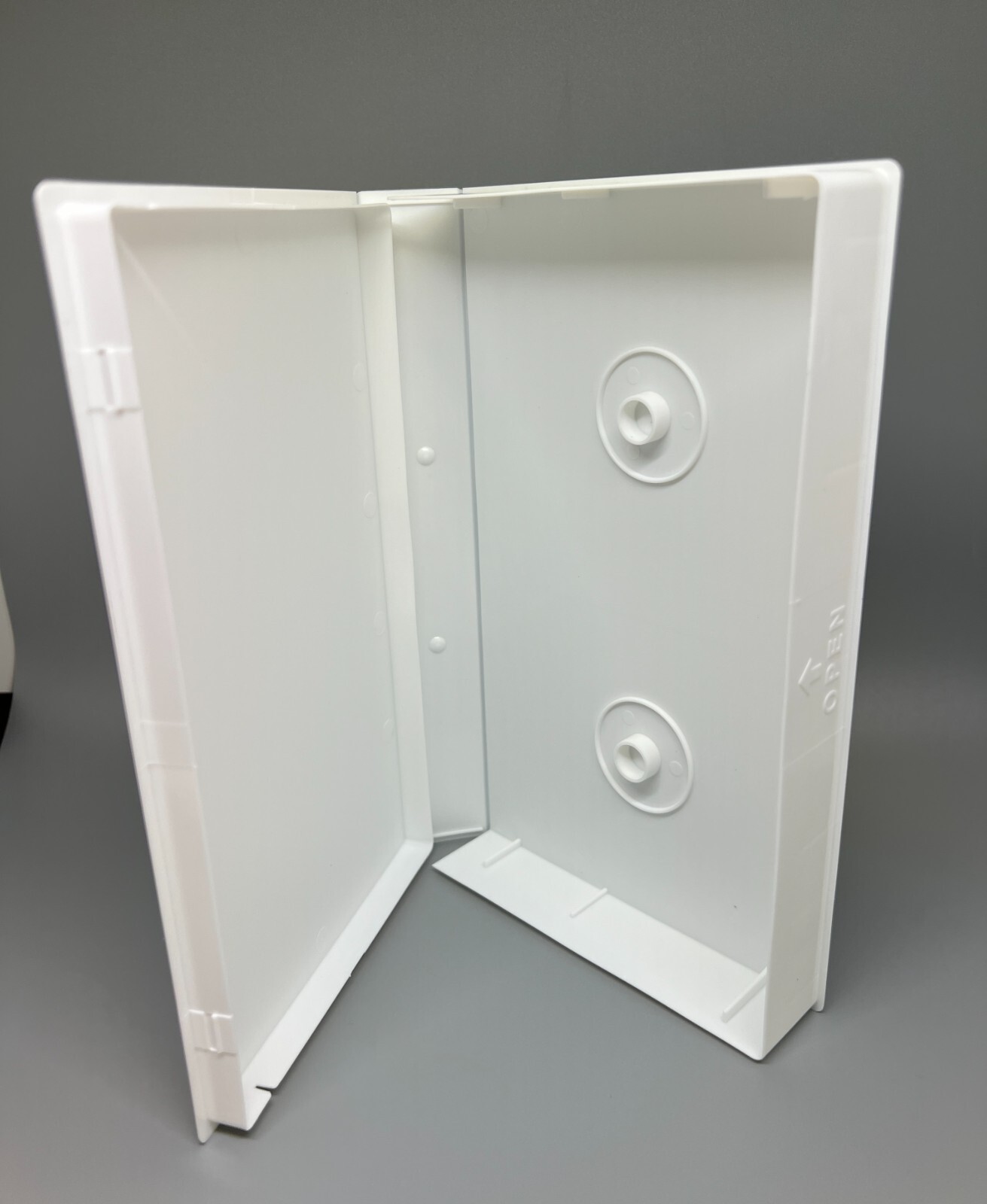 100 PCS WHITE VHS CASE VIDEO BOX LIBRARY CASE WITH HUB, FULL SLEEVE, PSV12HUB