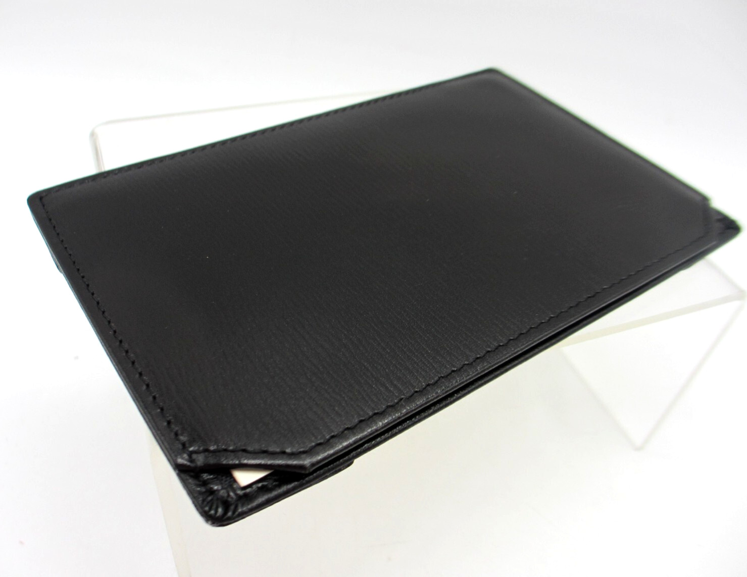 Jotter Leather 3×5″ Personal Pocket Refillable 24 Cards Graphic Image BLACK